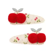Mimi & Lula Pom-pom cherry csatok - 2 db-os szett