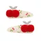 Mimi & Lula Pom-pom cherry csatok - 2 db-os szett