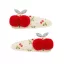 Mimi & Lula Pom-pom cherry csatok - 2 db-os szett