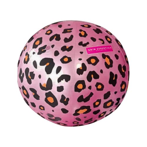 Swim Essentials felfújható spriccelő strandlabda 60 cm - Rose Gold Leopard