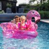 Swim Essentials ride-on matrac - Neon Leopard Flamingo