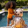 Swim Essentials gyerek élménymedence 210 cm - Beige Leopard