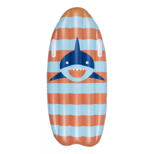 Swim Essentials Felfújható Szörfdeszka - Striped Shark használat közben