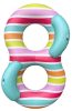 Swim Essentials dupla úszógumi 190 cm - Striped Rainbow Dubble