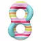 Swim Essentials dupla úszógumi 190 cm - Striped Rainbow Dubble
