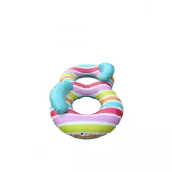   Swim Essentials dupla úszógumi 190 cm - Striped Rainbow Dubble