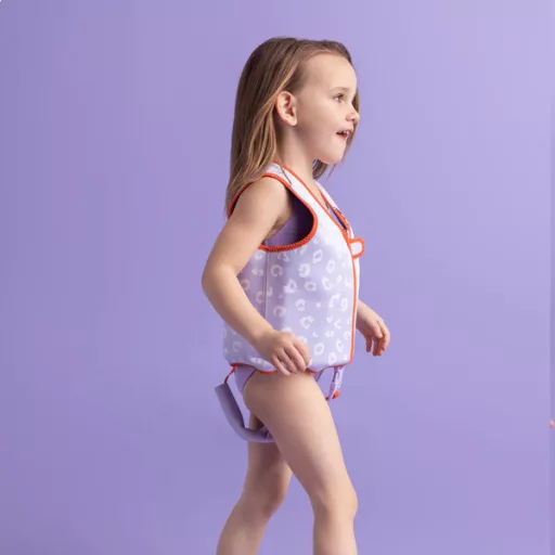 Swim Essentials úszómellény 3-6 év - Lila Leopard