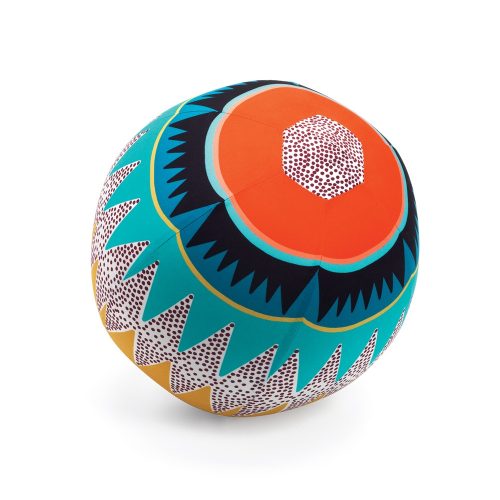 DJECO Textilhuzat lufira - Kockás labda -Graphic ball - 30 cm
