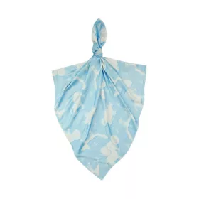 Light állatos bambusz takaró 120x120 - Kék