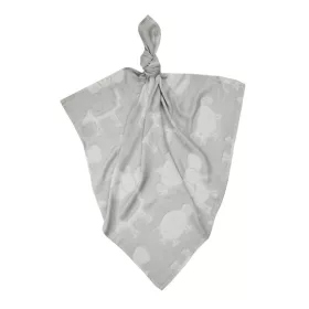 Light állatos bambusz takaró 120x120 - Szürke