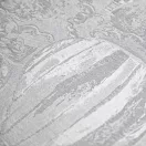 Hőlégballon minta közeli részlete a szürke Bamboo Line bambusz takarón