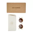 Mrs Ertha Bay Sunnies napszemüveg krémszínű tokkal és kockás mintás papírdobozos csomagolással