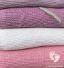 Color bambusz-pamut kötött babatakaró - Vintage rózsaszín