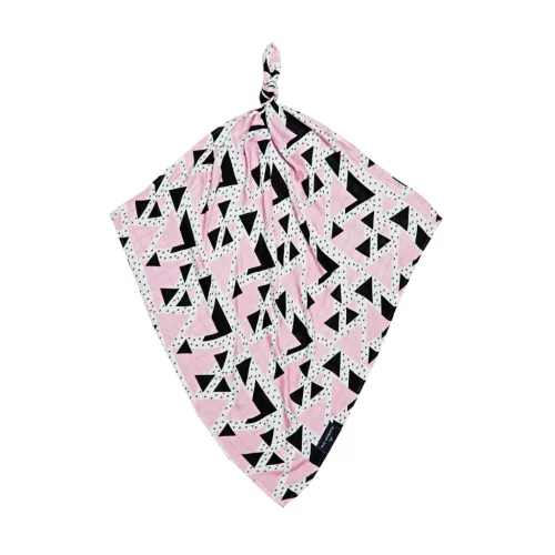 Light classic bambusz takaró 120x120 - Rózsaszín háromszögek