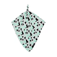Bamboo Line Light classic 120x120 cm-es menta bambusz takaró csomózva