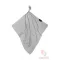 Bamboo Line Light classic 120x120 cm-es szürke bambusz takaró csomózva