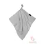 Bamboo Line Light classic 120x120 cm-es szürke bambusz takaró csomózva