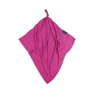 Bamboo Line 120x120 cm-es magenta színű 100% bambusz muszlin takaró csomózva