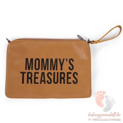 Mommy Clutch - in leatherlook bruin