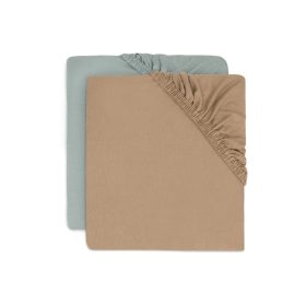   Jollein mózes - babaöböl lepedő szett - Sea Green/Biscuit