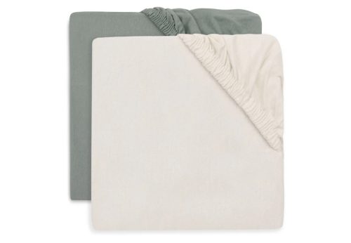Minimal mózes - babaöböl lepedő szett - Sea Green/Ivory