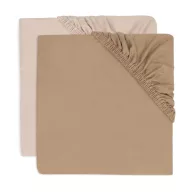 Minimal gumis lepedő csomag kiságyba 70x140cm - Oatmeal/Sand