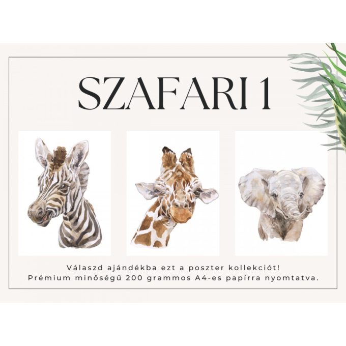 A4-es poszter kollekció - Szafari 1
