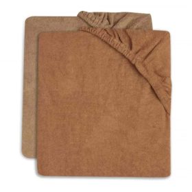   Minimal pelenkázó lap huzat - karamell és keksz frottír 2 db-os