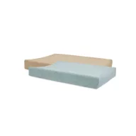   Jollein frottír pelenkázó lap huzat csomag - Sea Green/Biscuit