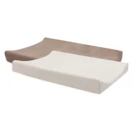   Jollein frottír pelenkázó lap huzat csomag - Milky Coffee/Ivory