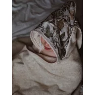 Makaszka bambusz kapucnis törölköző - Midnight roses M