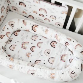 Happy kókuszbetétes babafészek - Szivárványok