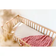 Poofi organikus pamut lepedő - Bazsarózsa 70x140-es
