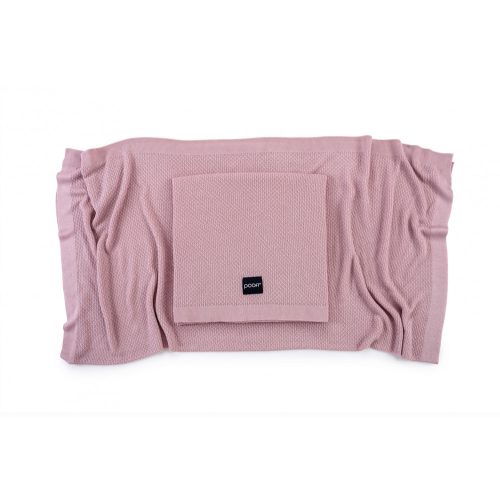 Deluxe kötött bambusz takaró - Rózsaszín