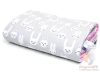 Pihe-puha minky takaró - Funny Bunny rózsaszín 75x100 cm tavaszi/öszi