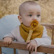 BIBS cumilánc - páva/pasztellkék