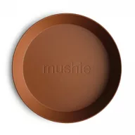 Mushie lekerekített lapostányér - karamell
