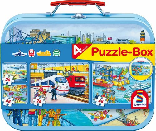 Schmidt puzzle fémdobozban - Közlekedés
