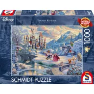   Schmidt puzzle - Szépség és a szörnyeteg téli jelenet 1000 darabos
