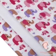   Soft mintás bambusz pelenka válogatás 3 db-os - Rózsaszín elefántos