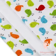   Soft mintás bambusz pelenka válogatás 3 db-os - madárkás