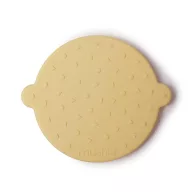Mushie mosolygós rágóka - pasztellsárga