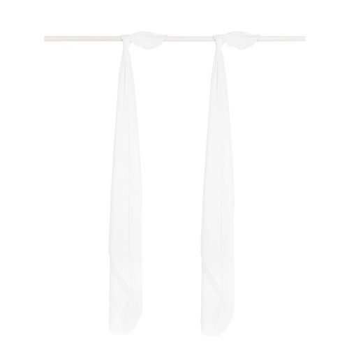 Minimal egyszínű bambusz-pamut takaró csomag 2db - Fehér