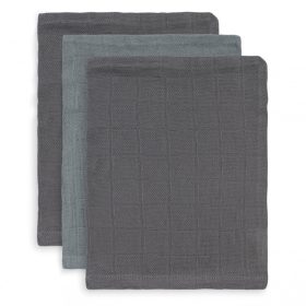 Minimal bambusz fürdetőkesztyű  3 db-os - Szürke