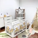 Makaszka Tündérmese L gyerekágynemű szett tündéres és csigás mintával