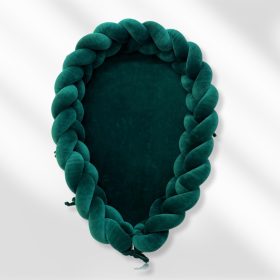 Elegance fonott 2:1-ben babafészek - Fenyőzöld