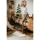 Makaszka Best memories L bambusz gyerekágynemű szett összehajtva, rajta puha párnával