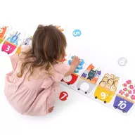   Banana Panda fejlesztőjáték - Make-a-Match Puzzle - Számos vonat