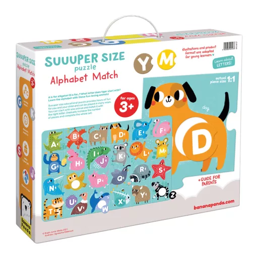 Banana Panda fejlesztőjáték - Super size betűpárosító puzzle