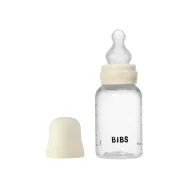   BIBS cumisüveg szett szilikon cumifejjel - Krémfehér (150ml)